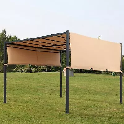 10' X 10' Outdoor Pergola Waterproof Gazebo Metal Frame Canopy Patio Shelter • $229.99