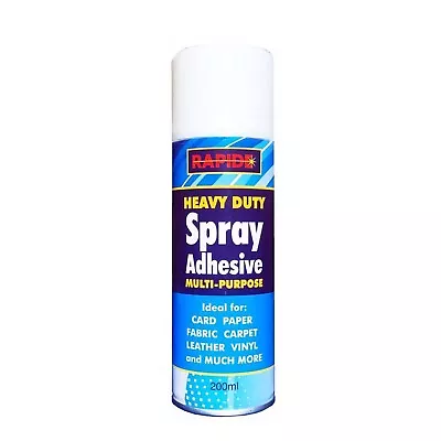 1x Multi Purpose Heavy Duty Spray Adhesive Glue For Fabric Carpet Leather 200ML • £7.99