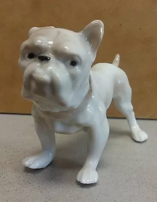 Vintage Porcelain ENGLISH BULLDOG Figurine Statue B&G Made In Japan Replica • $15