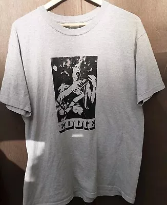 Gildan Eddie Van Halen Print Grey T-Shirt Size L • £2.40