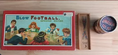 Collection Of Traditional Games Jacks Blow Football Pick Up Sticks • £9.99