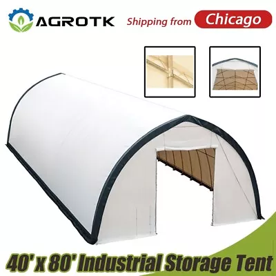 AGT 40' X 80' Container Roof PVC Canopy Shelter Industrial Commercial Tent • $9799