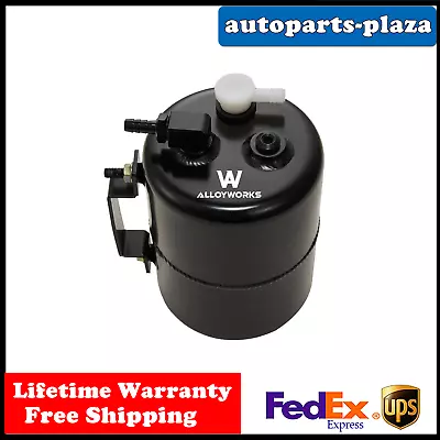 2L Aluminum Alloy Brake Vacuum Reservoir Tank Can W/ Mounts Fittings NEW USA • $59