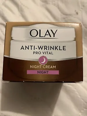 £9.50 • Buy Olay Anti-wrinkle Pro Vital Night Cream 50ml Mature Skin Anti-ageing New & Boxed