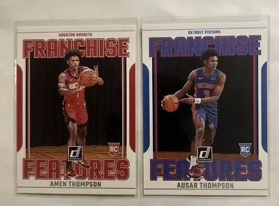 2023-24 Donruss Ausar & Amen Thompson R/C’s (2 Card Lot) Franchise Features • $3.99