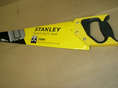 Stanley Hand Saw Universal Cut Wood Hand Saw Timber Hardwood Chipboard 500mm/20  • £11.49