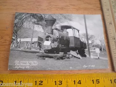 1940's Old Mining Engine Mariposa County Coulterville CA RPPC VINTAGE Postcard • $7