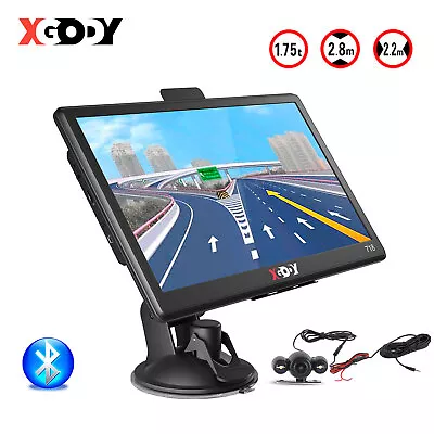 XGODY 7'' SAT NAV Car GPS Navigation Bluetooth Reversing Camera UK EU Maps 8GB • £61.99