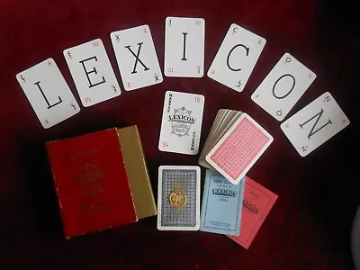 Double Lexicon Card Game Waddingtons One Sealed  Atozed Book  Type Box 1930s VGC • £9.99