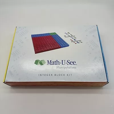 Math U See Manipulatives Integer Block Kit  Demme - Missing 1 Block & Papers • $55
