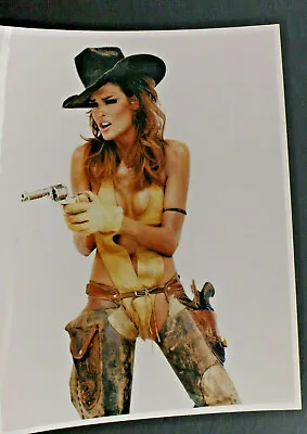Cow Girl With Chaps And Six Shooters Pin Up - 8x10  Photo Print-Vintage L1189G • £9.59