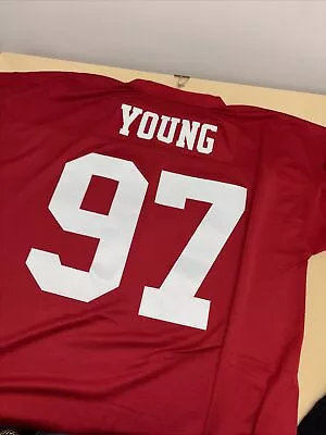 49ers Jersey 1994 #97 Bryant Young Jersey  Throwback Mitchell N Ness S • $100
