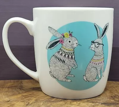 Waitrose Bunny Rabbit Pattern Cup Mug Fine China Rabbit Easter Fine China VGC  • £6.99