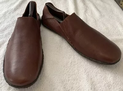 Born Shoes Soft Leather Slip On Loafers Shoes Mens Size 12 Brown • $29