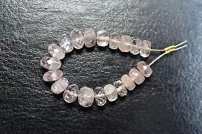 Light Pink Morganite Faceted Gemstone Beads  • $20