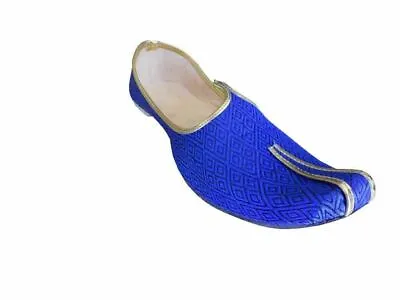 Indian Sherwani Men Shoes Groom Jutties Punjabi Khussa Flip-Flops UK 12.5-14.5 • £53.96