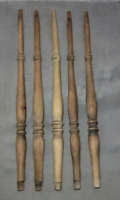 Antique Lot Of 5 ~ 15½  Salvage Wood Spindles Gingerbread Woodworking-Crafter D • $38