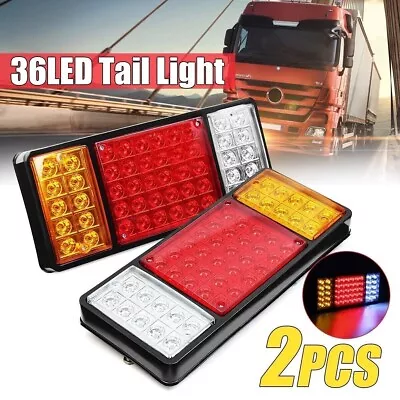 1 Pair LED Tail Lights Stop Reverse Indicator 12V Ute Trailer Caravan Truck Boat • $24.99