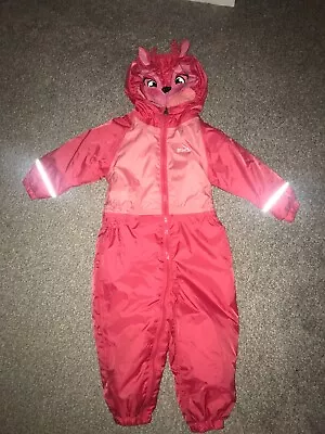 £5.99 • Buy Girls Childs Regatta Puddle Suit All In One Splash Suit Age 12-18 Months