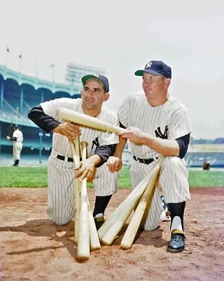 YOGI BERRA And MICKEY MANTLE Glossy 8x10 Photo New York Yankees Print • $4.99