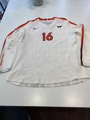 Game Worn Used Jersey Virginia Tech VT Hokies Volleyball Nike XL #16 • $50