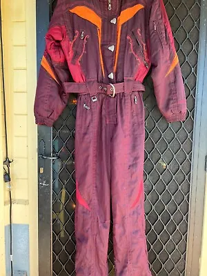 $70 • Buy Vintage Spyder Women's Ski Suit Size 10 with Free Shipping 