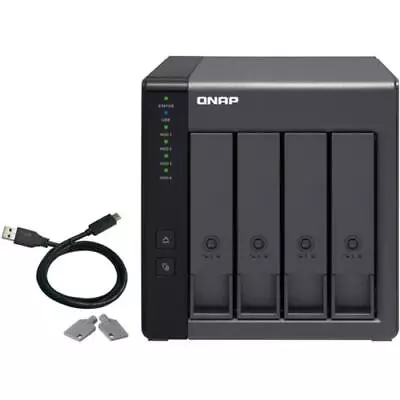 QNAP TR-004 4-Bay USB3.0 RAID Expansion Enclosure Expands Capacity For QNAP NAS • $424.81