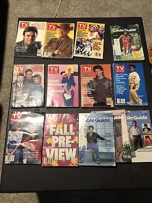TV GUIDE An Cable Guide Lot Of 13 Vintage 80's New York/New Jersey Edition • $90