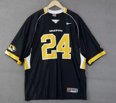 Nike University Missouri Tigers Mizzou Football Jersey #24 Black Size Large • $39.99