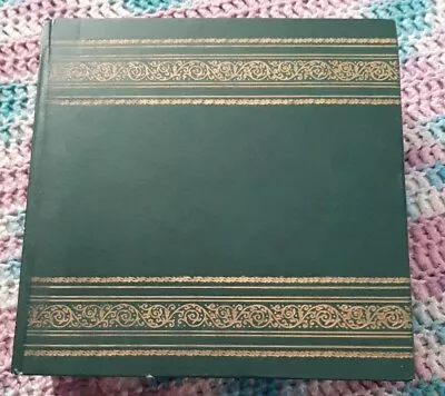 GREEN VINTAGE UNIQUE BOOK STYLE 45 RPM 7  Inch Record Holder Carrier Case • $17.70