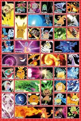 Pokemon - Moves Poster • $20