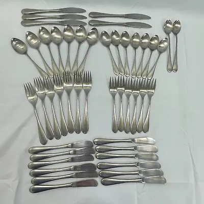 46 Piece Set Oneida Omni Stainless Flatware Fork Spoon Knife Iced Tea Serving • $329.99