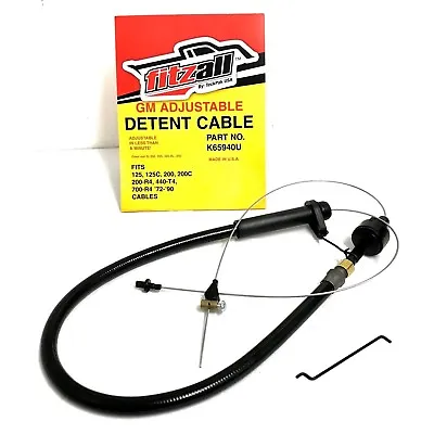 700r4 Th200 Transmission Kick Down Detent Cable Braided Adjustable Fits Gm • $31.39