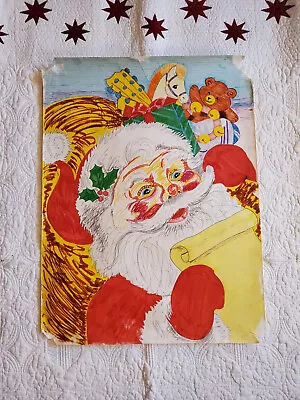 Santa Claus Holiday Classroom Poster Handmade • $12