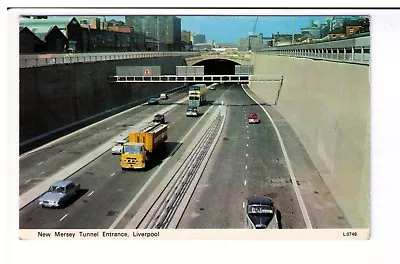 Postcard: New Mersey Tunnel Entrance Liverpool Merseyside • £2