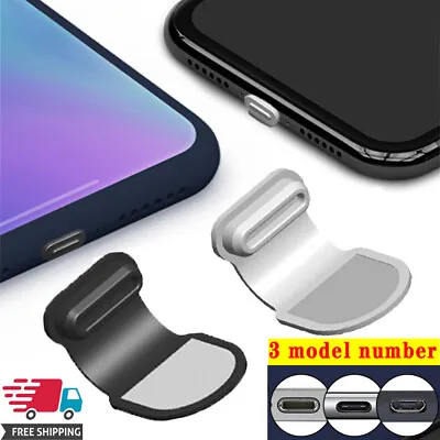 Silicone Phone Dust Plug Charging Port Type-C/Mirco USB/iphone Dustproof Cover☆☆ • $5.29