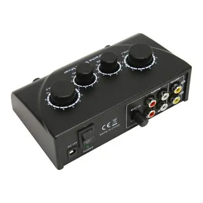 For Home Karaoke Mixer 100-240V Mini Stereo Plug  Play Sound Mixer Portable • £28.13