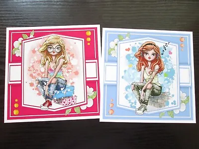 £1.30 • Buy  2 X MODERN BIRTHDAY GIRL Card Toppers & Sentiments
