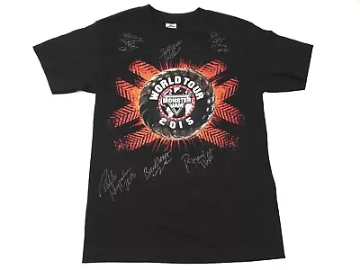 World Tour Monster Jam 2015 Mens Small Autographed Black T Shirt (V1) • $35.25