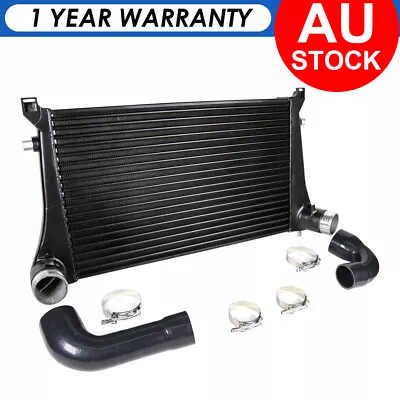 70mm Competition Intercooler For VW MK7 GTI Golf R VAG 1.8T 2.0T 8V A3 S3 Black • $623.55