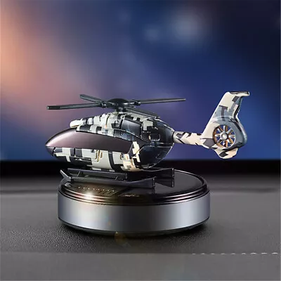 Solar Car Air Freshener Helicopter Modeling Perfume Diffuser Aromatherapy Decor • $27.53