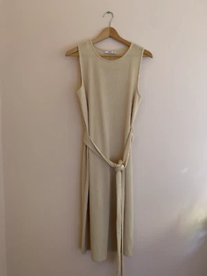 $40 • Buy Cream Stretch Sleeveless Midi Dress (Mango)