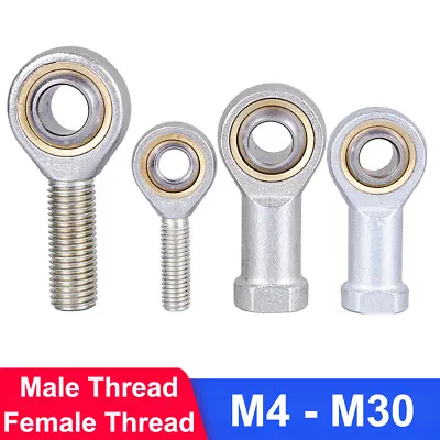 Ball Joint Rod End Bearing Male/Female Right/Left Threaded M4 M5 M6 M8 M10 - M30 • $72.69