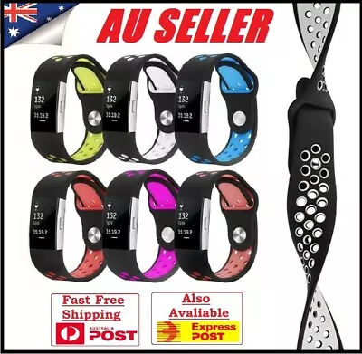 $7.87 • Buy Silicone Wriststrap Bands Various Luxe Fitbit Charge 2 Replacement Bracelet Band