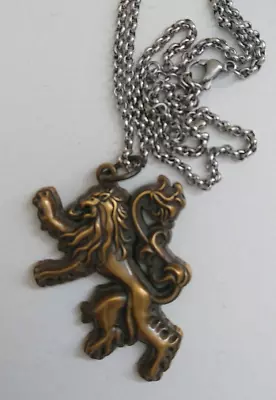 HBO - Game Of Thrones - Golden Lannister Lion Crest Necklace - Official Merch • £9.99