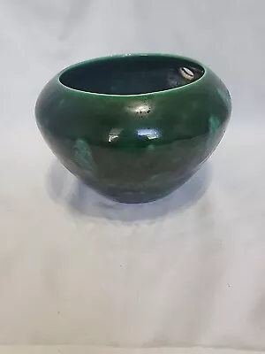 The Violet Pot  1997 Vintage Jade Green Ceramic Planter For African Violets • $16