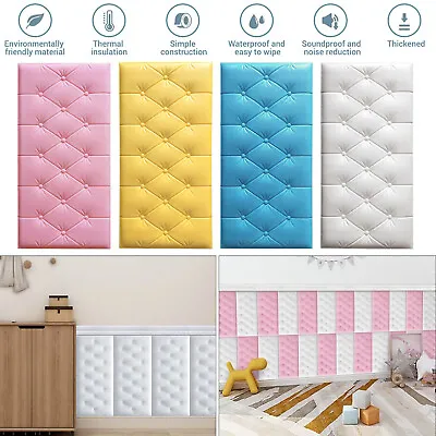 3D Foam Tile Brick Panels Wall Sticker Self Adhesive Panel Waterproof DIY Decor • £7.99