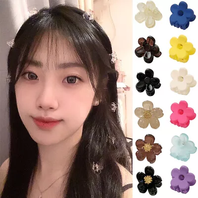 £2.03 • Buy Mini Hair Claw Clamps Small Flower Hair Clips Hair Claws Plastic Women Girls DIY
