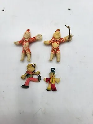 Lot Vintage Cracker Jacks Toy Charm Celluloid Clowns Jester Ring Master Circus • $19.99