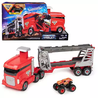 2-in-1 Launch N’ Go Hauler Playset And Storage With Exclusive Monster Truck • $25.17